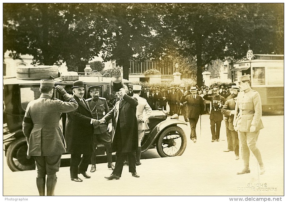 Visite Roi Du Montenegro Paris Grand Palais Première Guerre Mondiale Photo Identite Judiciaire 1916 - Krieg, Militär