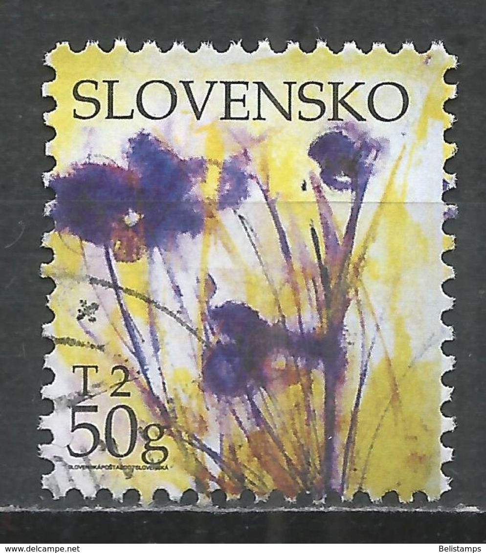 Slovakia 2007. Scott #514 (U) Flowers ** Complete Issue - Gebruikt