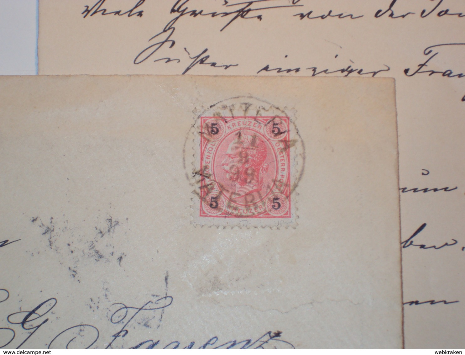 ISTRIA CROAZIA VECCHIA LETTERA STORIA POSTALE ANNULLO AUSTRIACO DI MATTERIA MATERIJA POLA - Sammlungen