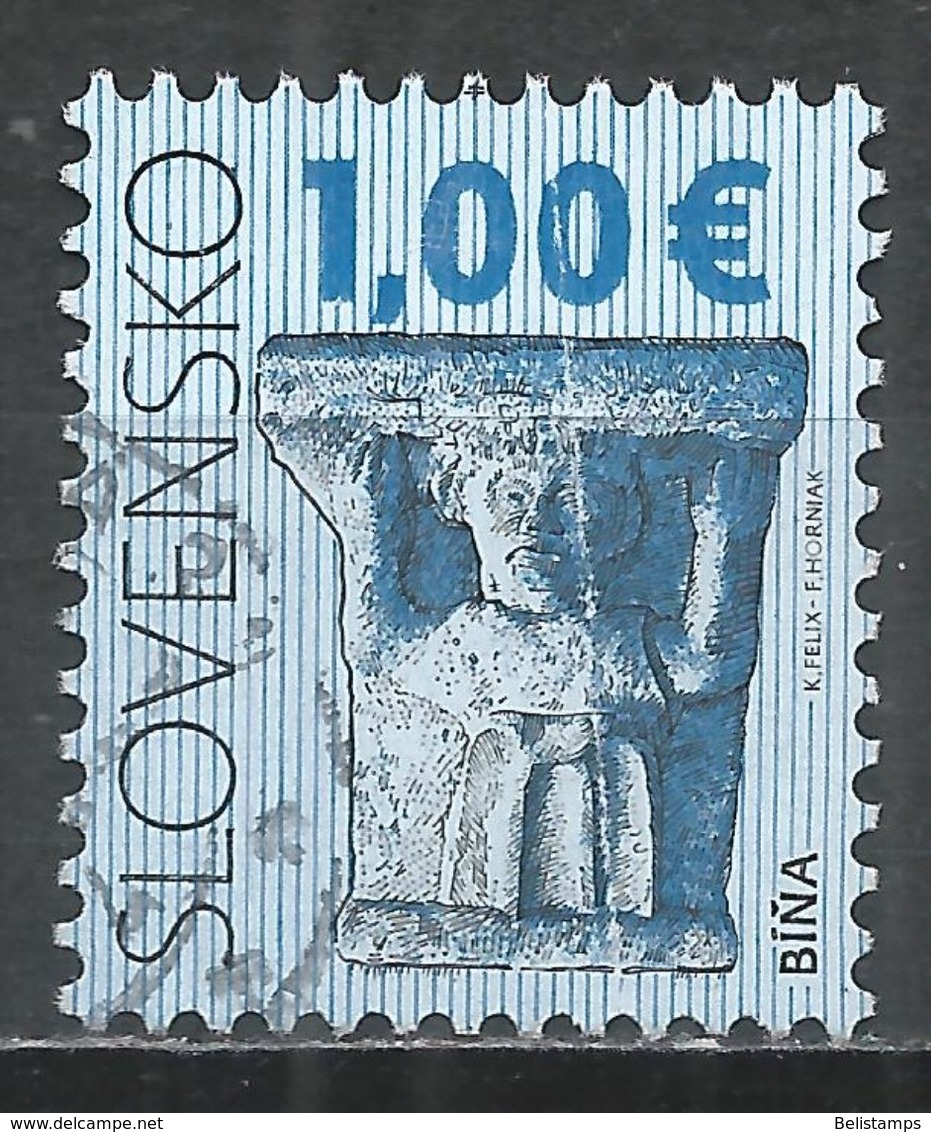 Slovakia 2009. Scott #567 (U) Capital From Church Of The Virgin Mary, Bina - Oblitérés