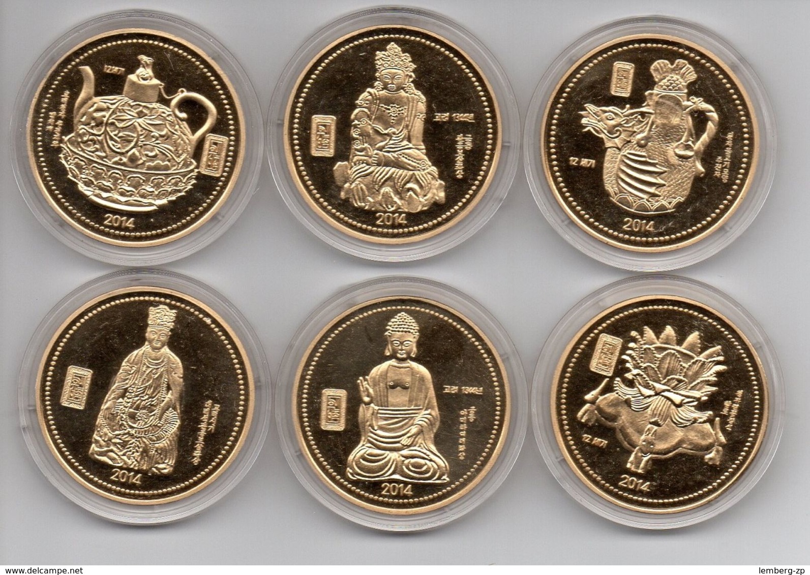 Korea North - Set 6 Coins 20 Won 2014 UNC Lemberg-Zp - Korea, North