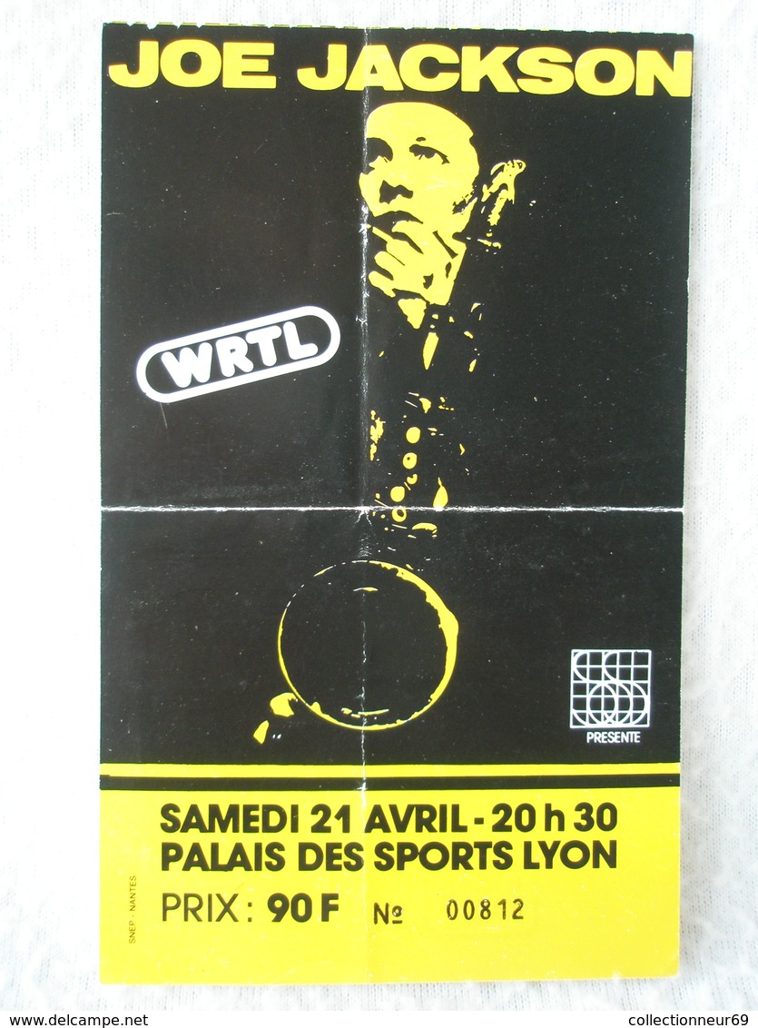 JOE JACKSON Ticket De Concert Du Samedi 21 Avril Au Palais Des Sports De Lyon - Tickets D'entrée