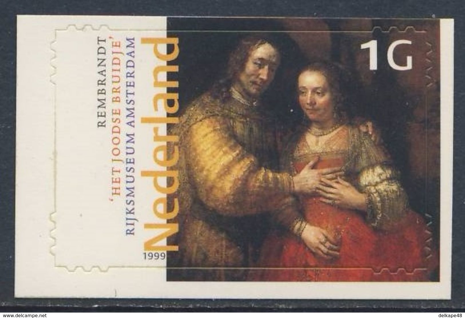 Nederland Netherlands Pays Bas 1999 Mi 1730 ** "Jewish Bride" / "Judenbraut" / Joods Bruidje By Rembrandt (1606-1669) - Rembrandt