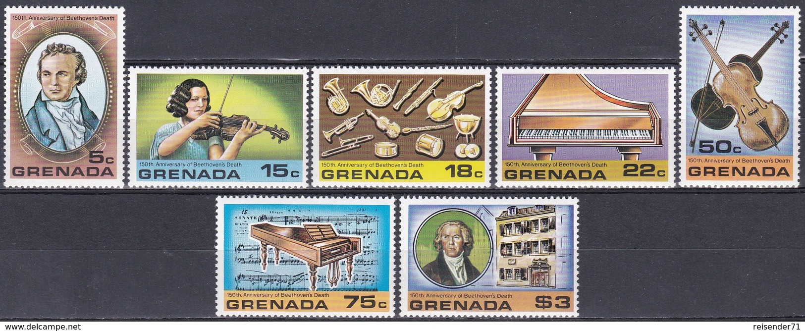 Grenada 1978 Kunst Arts Kultur Culture Musik Music Komponisten Composer Beethoven Klavier Violine, Mi. 904-0 ** - Grenada (1974-...)