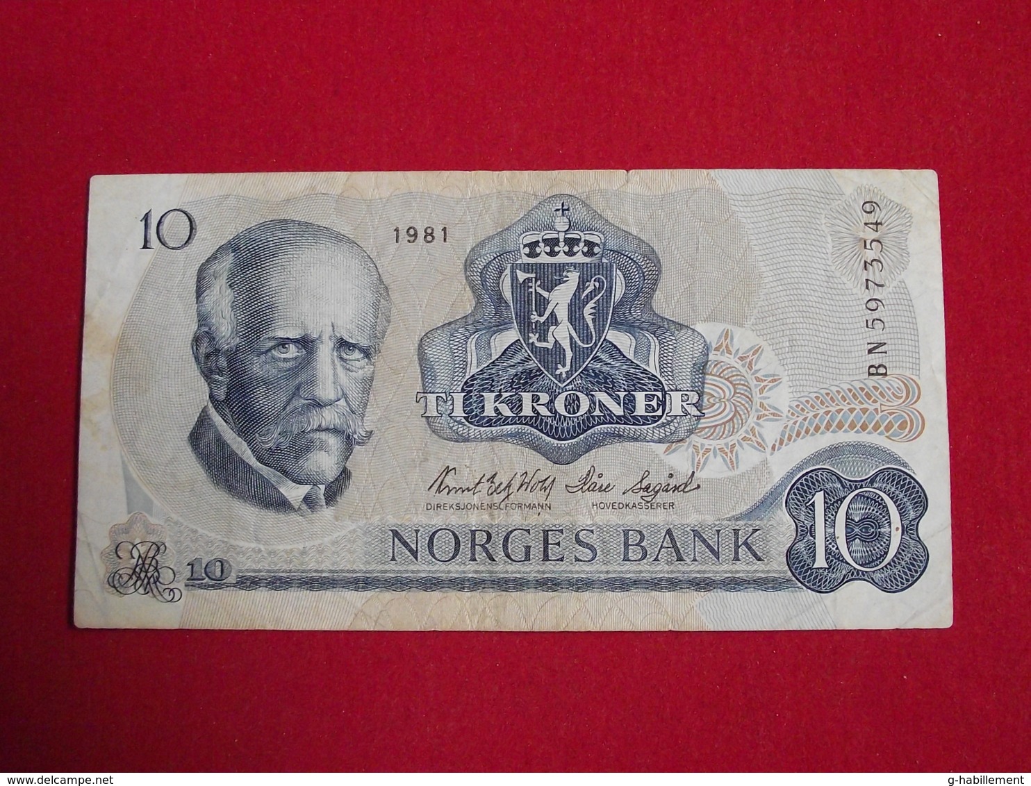 Norvège - Norway 10 Kroner 1979 / 1981 Pick 36c - Ttb / Vf ! (CLVG230) - Norvège