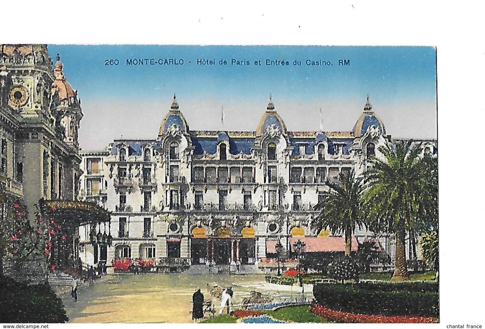 5 CP. Monte-Carlo. Hôtel De Paris (vues Diverses).Terrasses, Casino - Hoteles