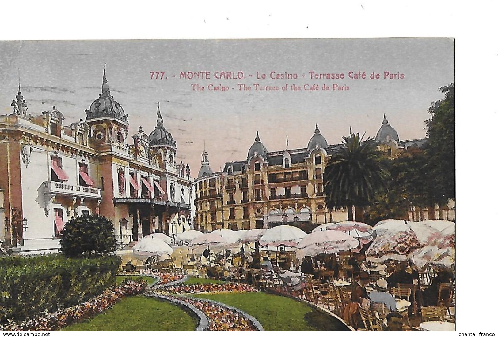 5 CP. Monte-Carlo. Hôtel De Paris (vues Diverses).Terrasses, Casino - Hôtels