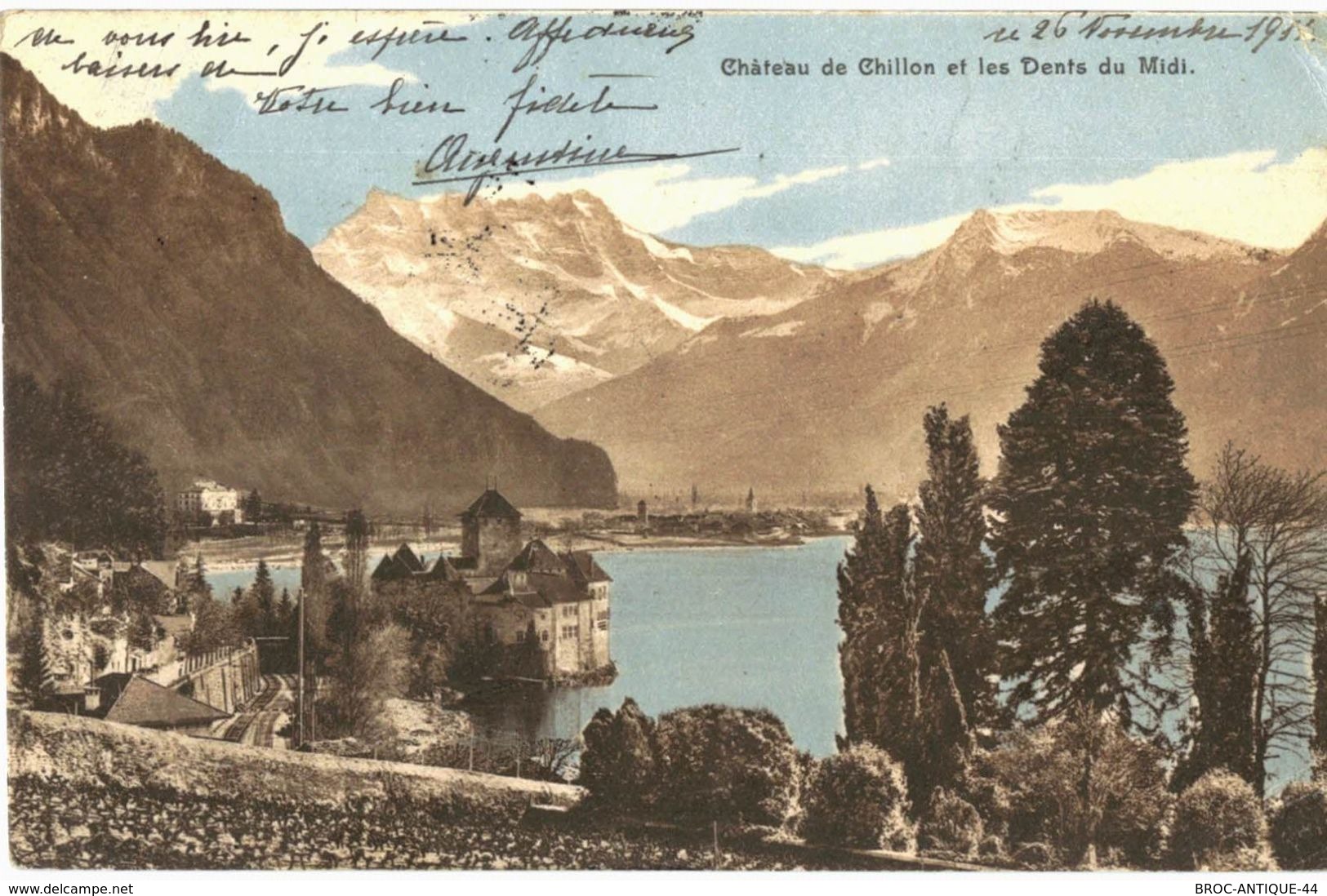 LOT N°434 - LOT DE 140 CARTES DE CHILLON ET LE LAC LEMAN - Other & Unclassified