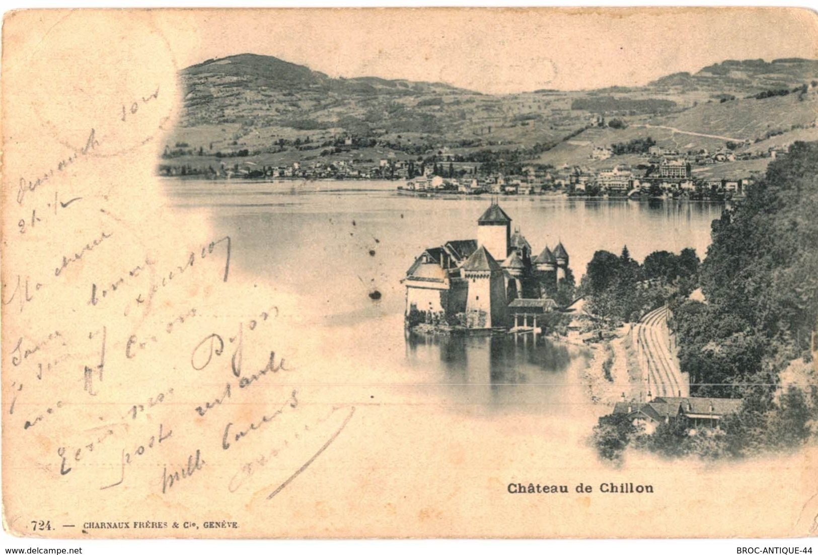 LOT N°434 - LOT DE 140 CARTES DE CHILLON ET LE LAC LEMAN