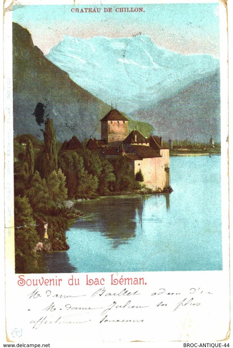 LOT N°434 - LOT DE 140 CARTES DE CHILLON ET LE LAC LEMAN