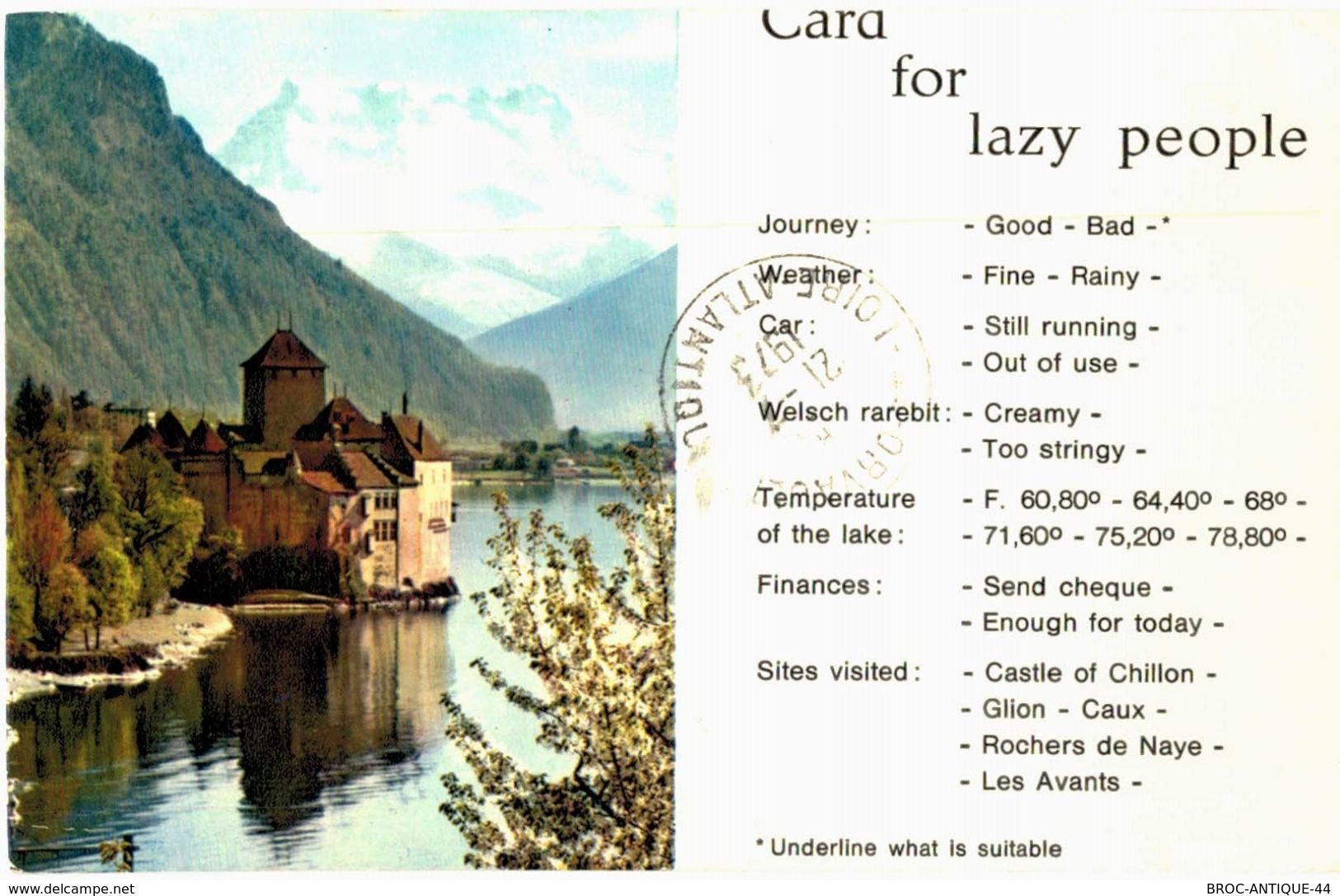 LOT N°434 - LOT DE 140 CARTES DE CHILLON ET LE LAC LEMAN