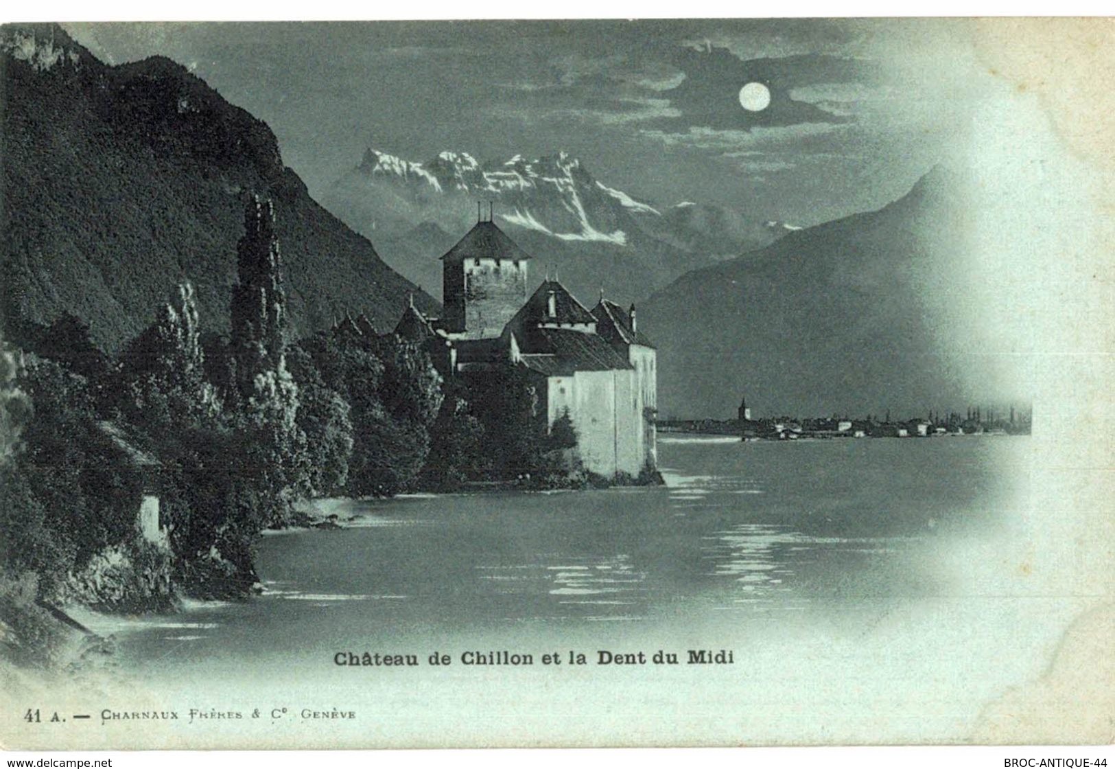 LOT N°434 - LOT DE 140 CARTES DE CHILLON ET LE LAC LEMAN