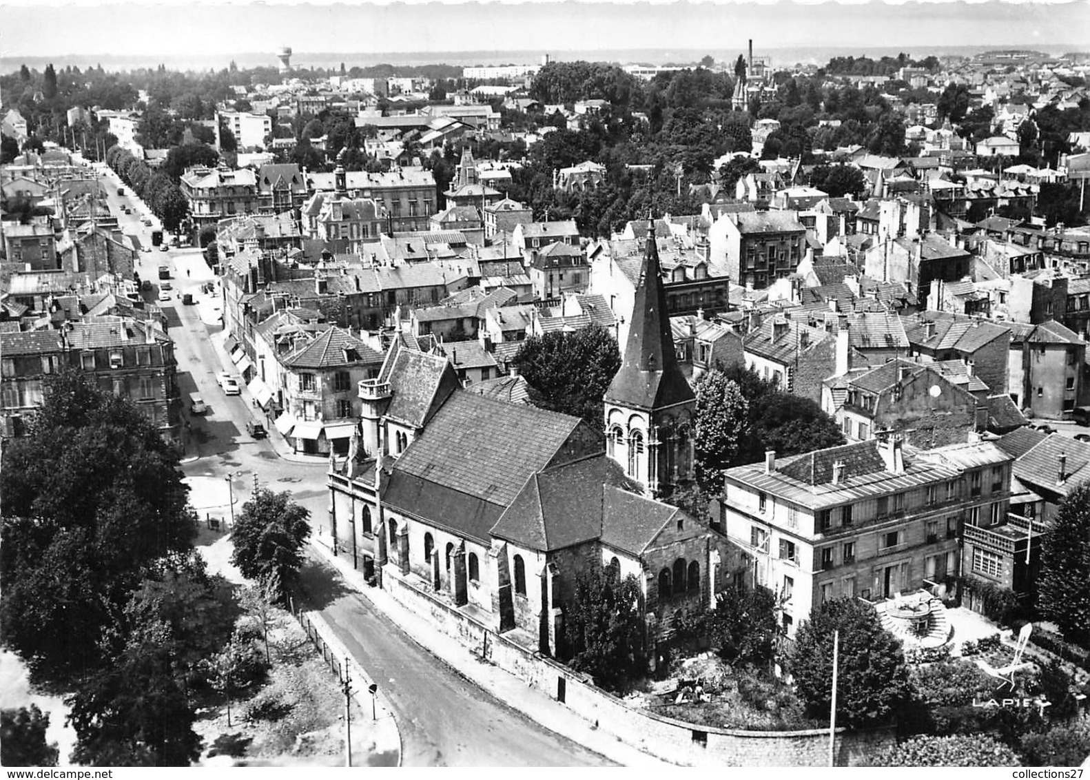 78-CHATOU- VUE DU CIEL L'EGLISE VUE PANORAMIQUE - Chatou