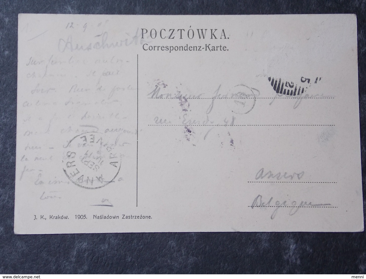 POLSKA POLAND POLOGNE - 1909 OSWIECIEM AUSCHWITZ - Dworzec Kolejowy - Bahnhof - Railway Station - Polen