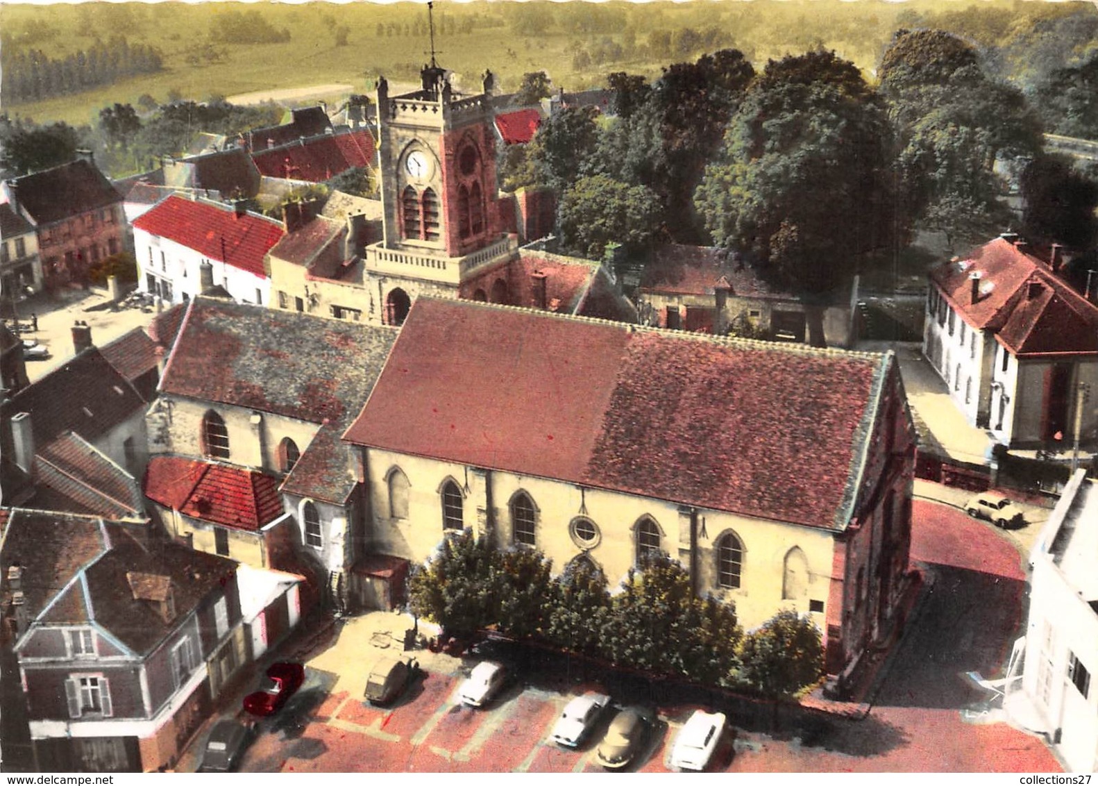 78-NEAUPHLE-LE-CHATEAU- VUE DU CIEL L'EGLISE - Neauphle Le Chateau