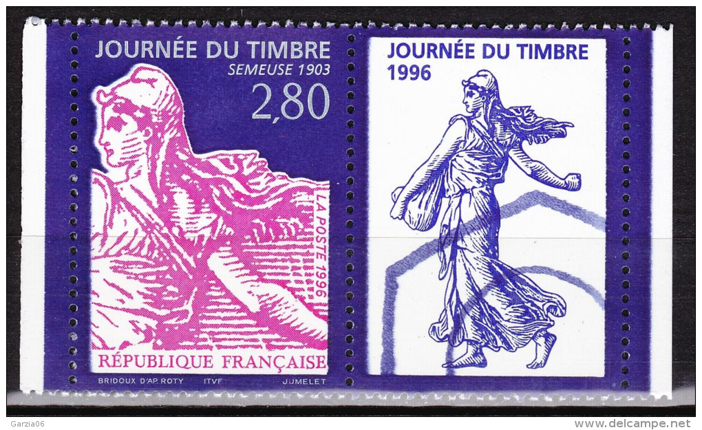 France - 1996  - Journée Du Timbre - Issu De Carnets - N° 2990a -  Neufs ** - MNH - Unused Stamps