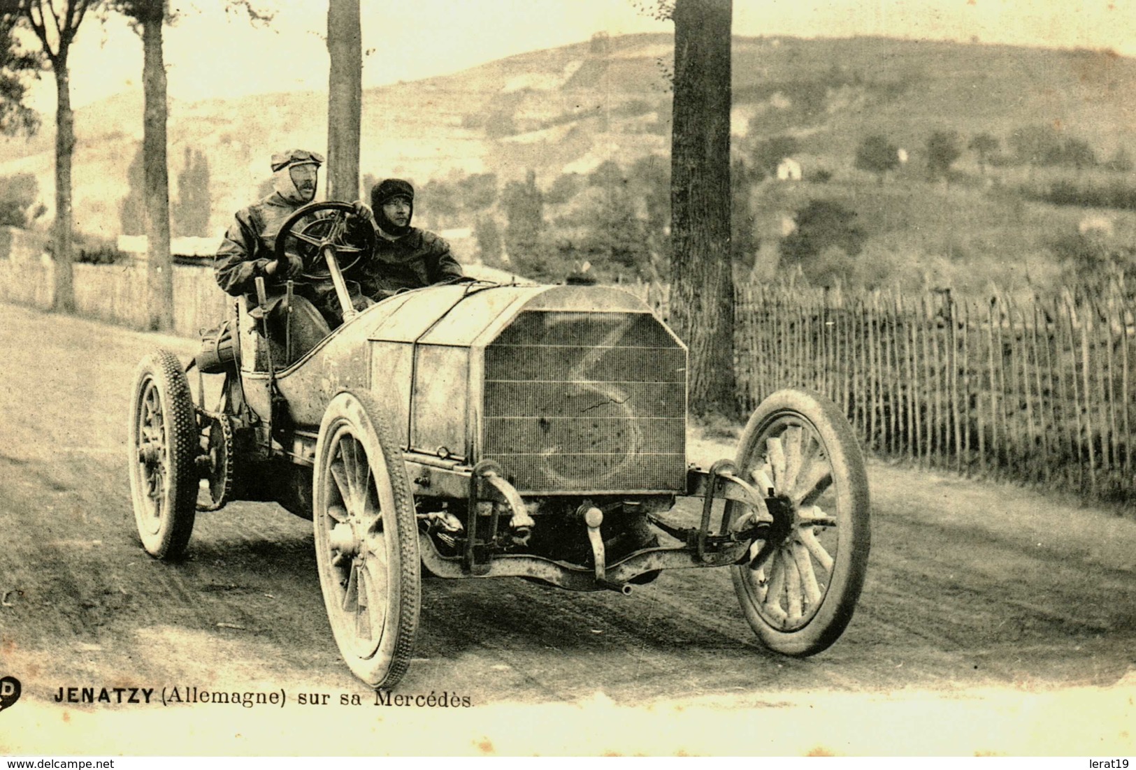 Automobile....rallyes...jenatzy   Sur Sa Mercedes   Allemagne - Rallyes