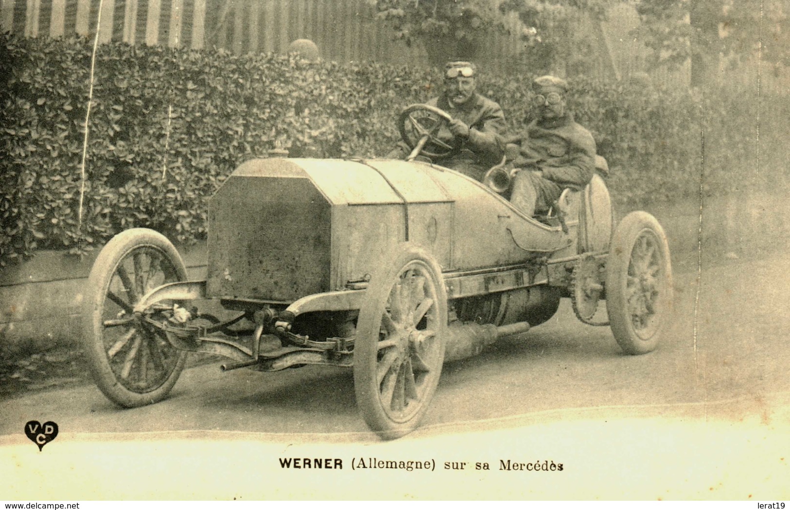 Automobile....rallyes...werner   Sur Sa Mercedes   Allemagne - Rallyes