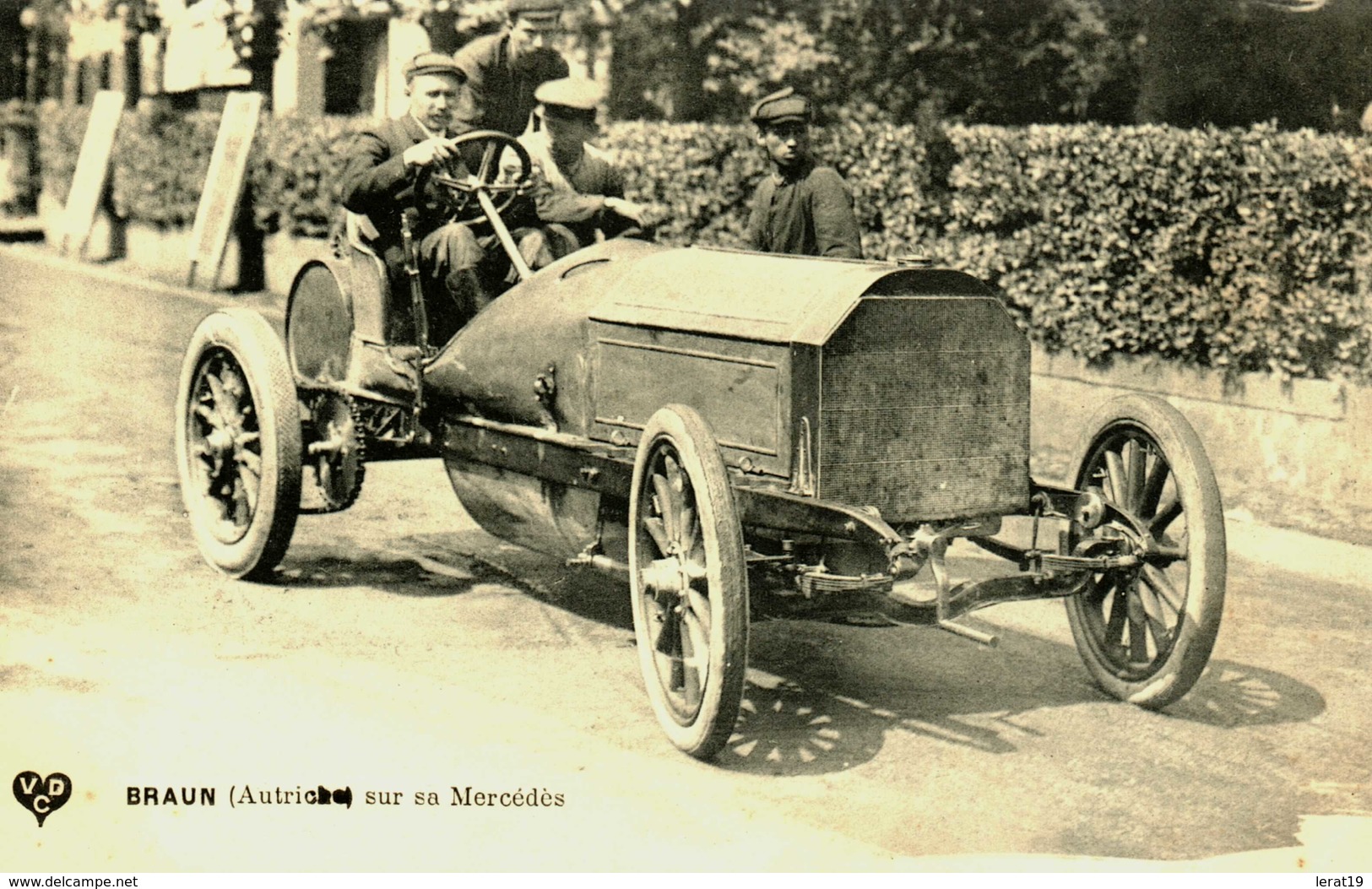 Automobile....rallyes...braun   Autriche   Sur Sa Mercedes - Rallyes