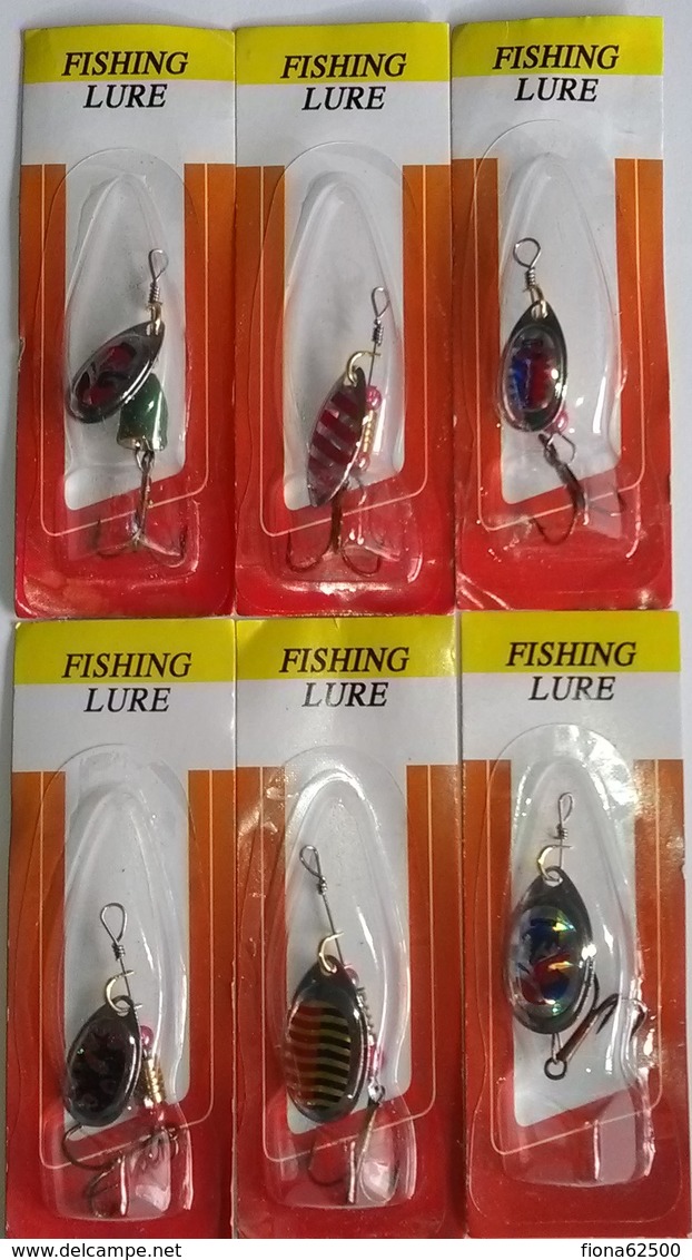 LOT DE 6 CUILLERES . - Fishing