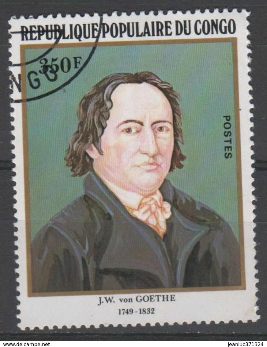 CONGO N° 669 O Y&T 1982 Nniversaire De La Mort De JW VON GOETHE - Oblitérés