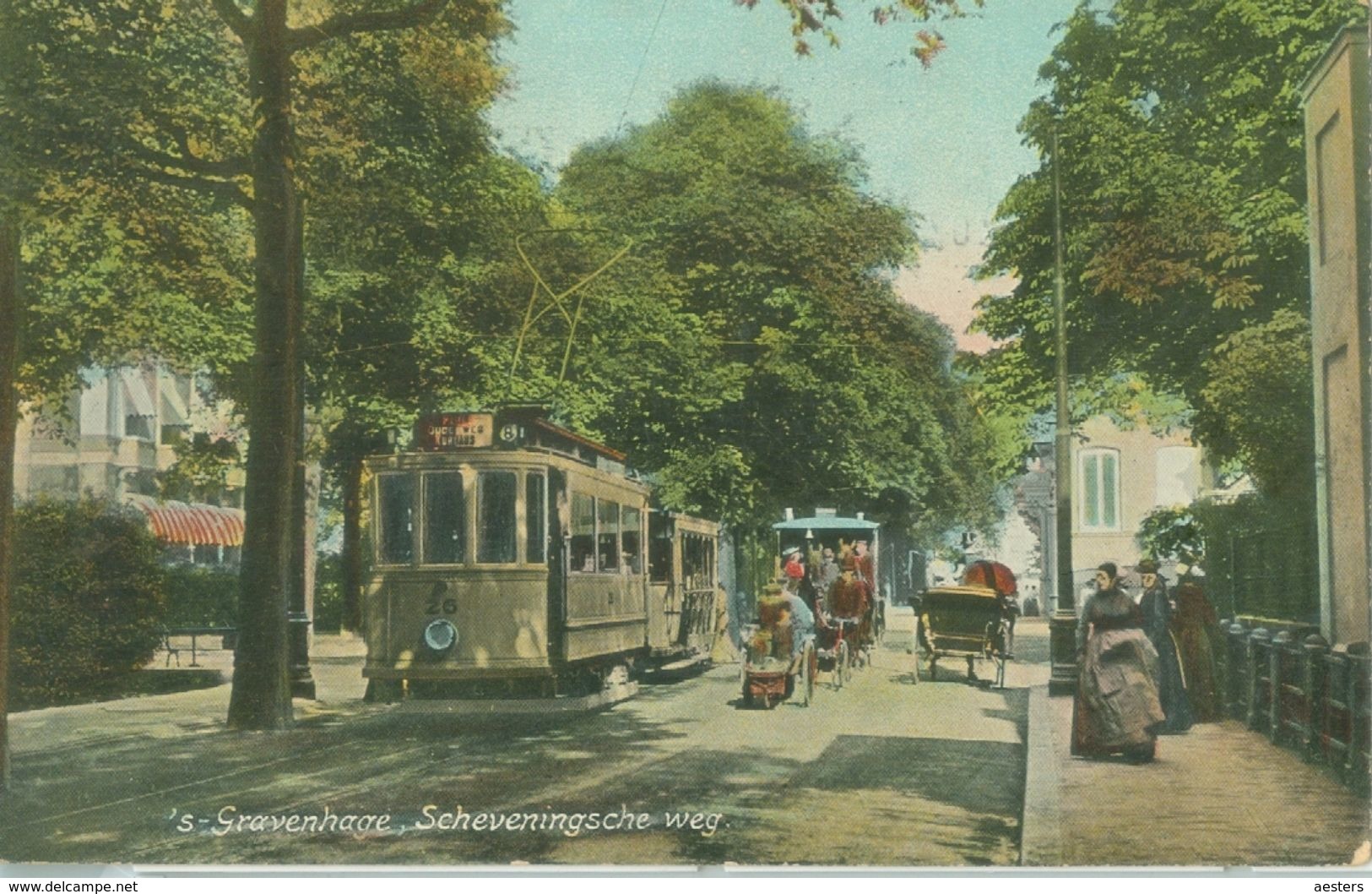 's-Gravenhage 1907; Scheveningsche Weg (Tramway) - Gelopen. (Dr. Trenkler Co. - Leipzig) - Den Haag ('s-Gravenhage)