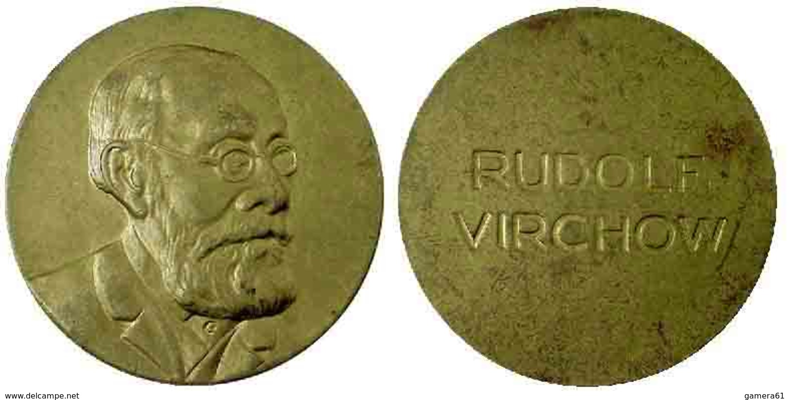 03347 GETTONE JETON TOKEN MEDAL COMMEMORATIVE MEDICINE RUDOLF VIRCHOW - Autres & Non Classés