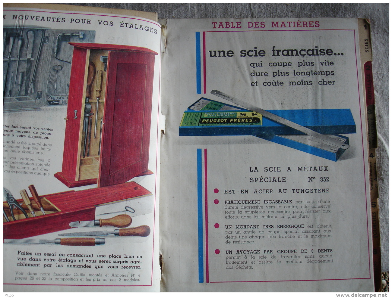 1935 Gros Catalogue Peugeot Freres  Outils  Plus 3 Feuilles - 1900 – 1949