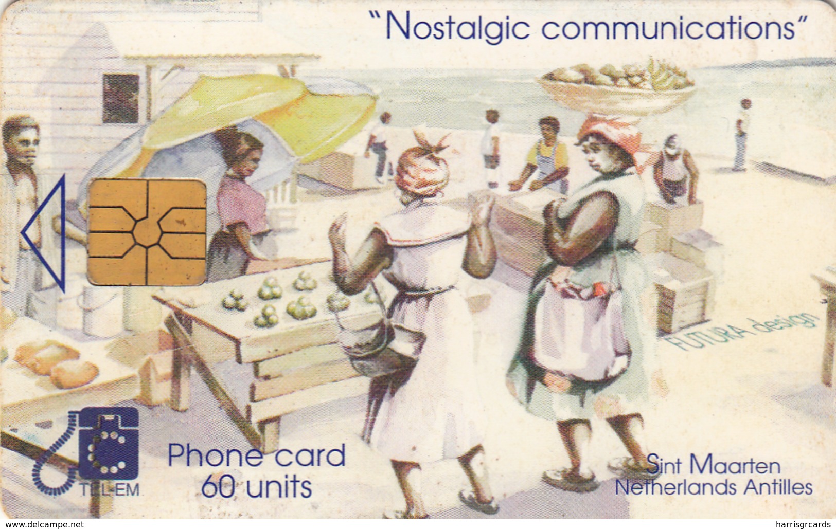 ANTILLES St.MAARTEN - Market Place , 60 U, 1997, Used - Antilles (Neérlandaises)