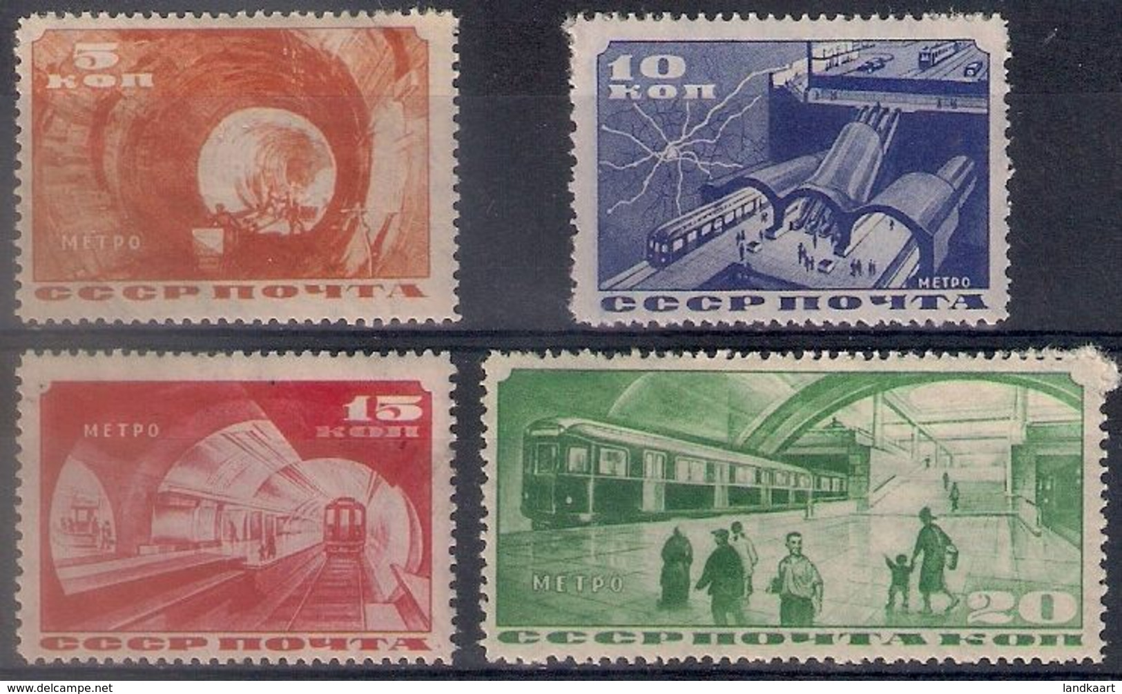 Russia 1935, Michel Nr 509-12, MH OG - Nuevos