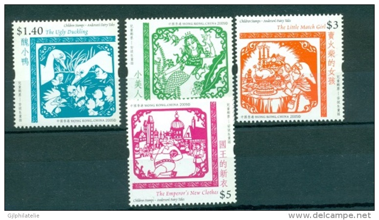 HONG KONG CHINA 1217/20 Littérature - Hans Christian Andersen (contes) - Unused Stamps