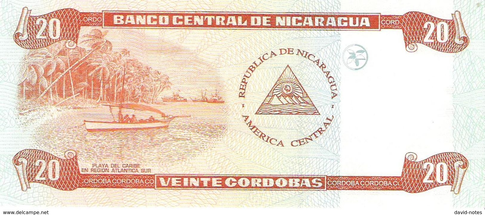 Nicaragua - Pick 196 - 20 Cordobas 2006 - Unc - Nicaragua