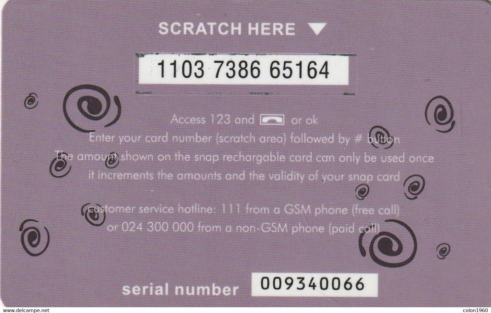 GHANA. GH-SPA-REF-0006Cb. Snap - Lady With Phone. 240U. (001) - Ghana