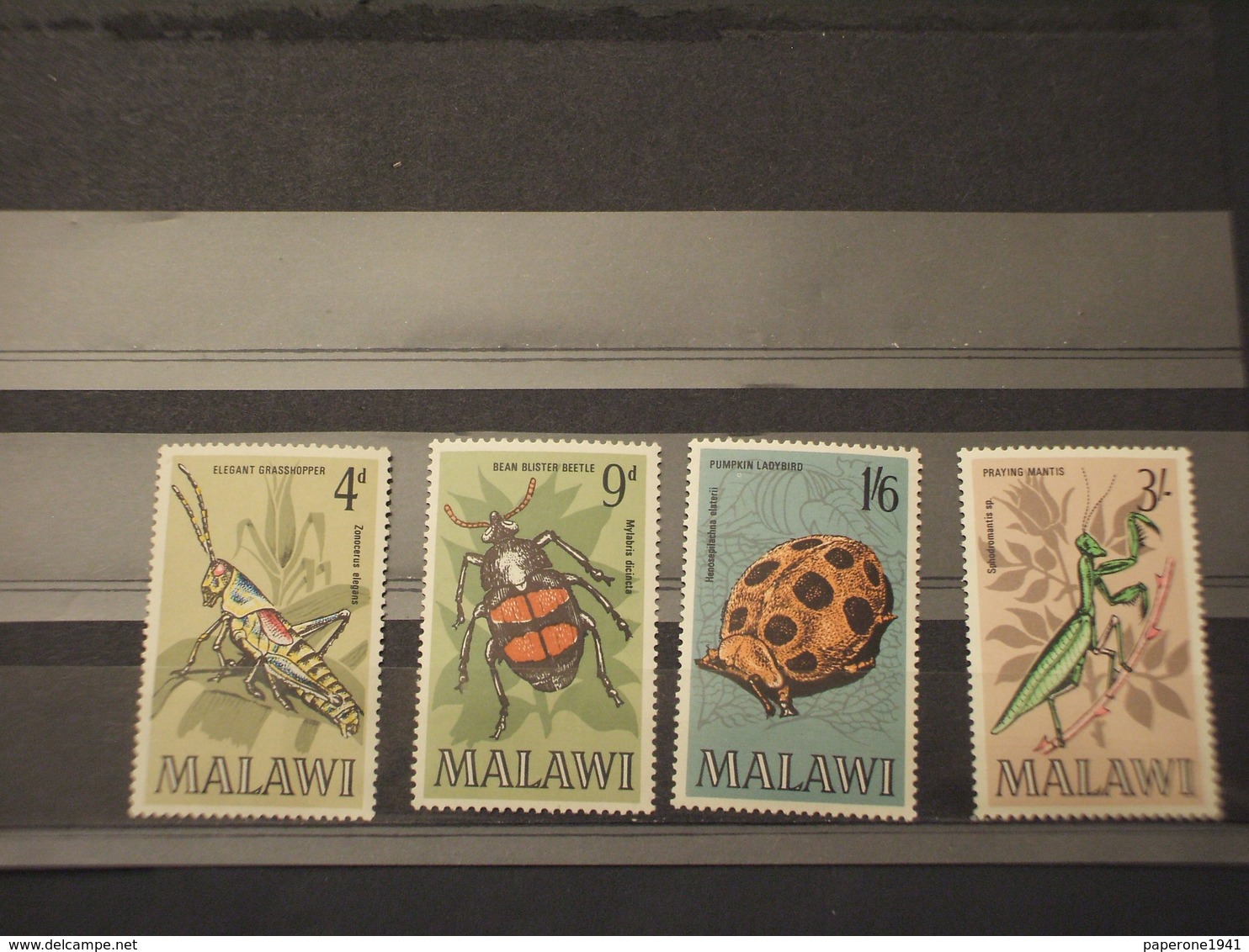 MALAWI - 1970 INSETTI 4 VALORI - NUOVO(++) - Malawi (1964-...)