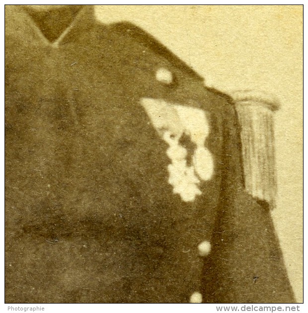 France Lille Militaire Officier Medailles Mr Hyart Ancienne CDV Photo Leblondel 1870 - Anciennes (Av. 1900)