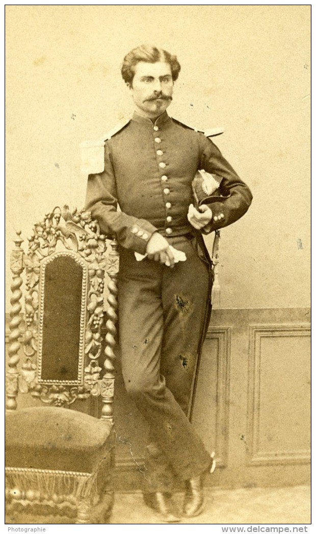 France Nancy Militaire Officier Ancienne CDV Photo Perin &amp; Schahl 1870 - Anciennes (Av. 1900)