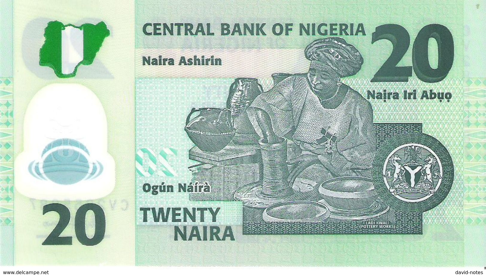 Nigeria - Pick 34l - 20 Naira 2016 - Unc - Nigeria