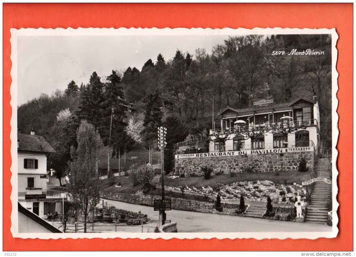 GBR-31  Mont-Pélerin, Restaurant Du Pavillon, Cirulé 1952 Vers Morez France - Andere & Zonder Classificatie