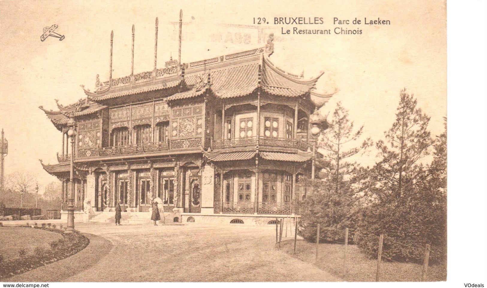 Bruxelles - CPA - Brussel - Parc De Laeken - Le Restaurant Chinois - Cafés, Hoteles, Restaurantes