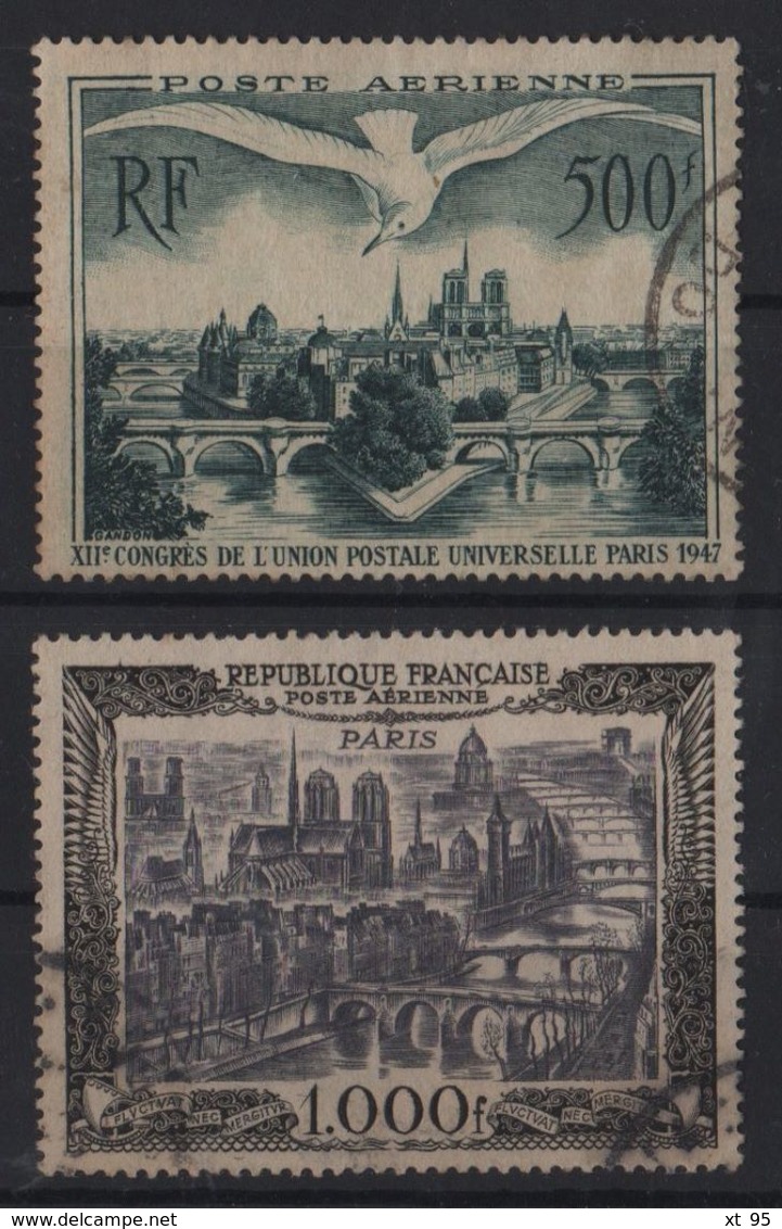 PA N°20 + 29 - Oblieteres - Cote 90€ - 1927-1959 Usati