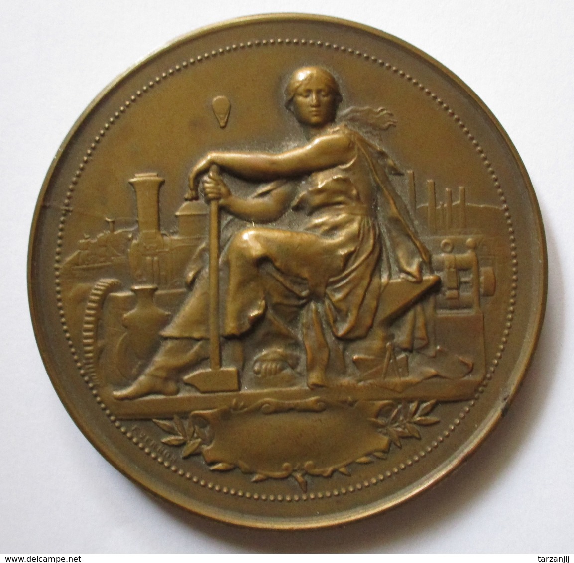 Médaille Ecole Industrielle D'apprentis Mécaniciens Électriciens 1888 Ch. Mildé Et Cie Paris - Professionali / Di Società
