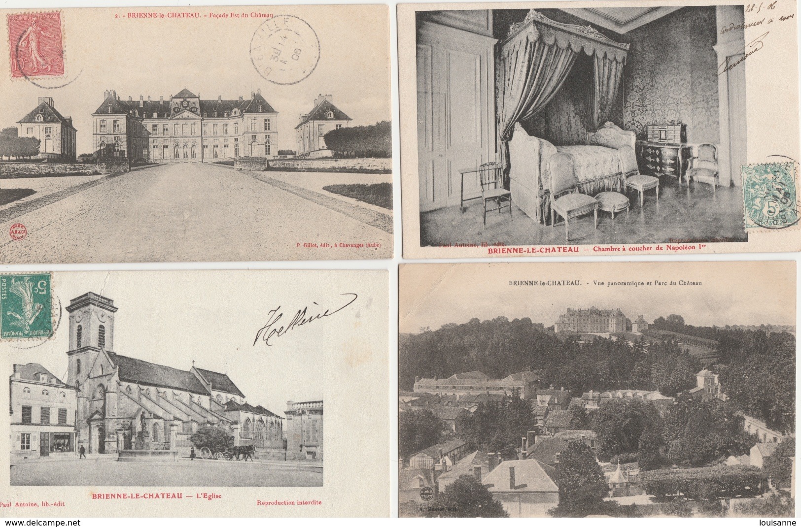 18 / 4  / 11  -    LOT  DE  7  CPA  DE  BRIENNE  LE  CHÂTEAU  ( 10 )  Toutes Scanées - 5 - 99 Cartes