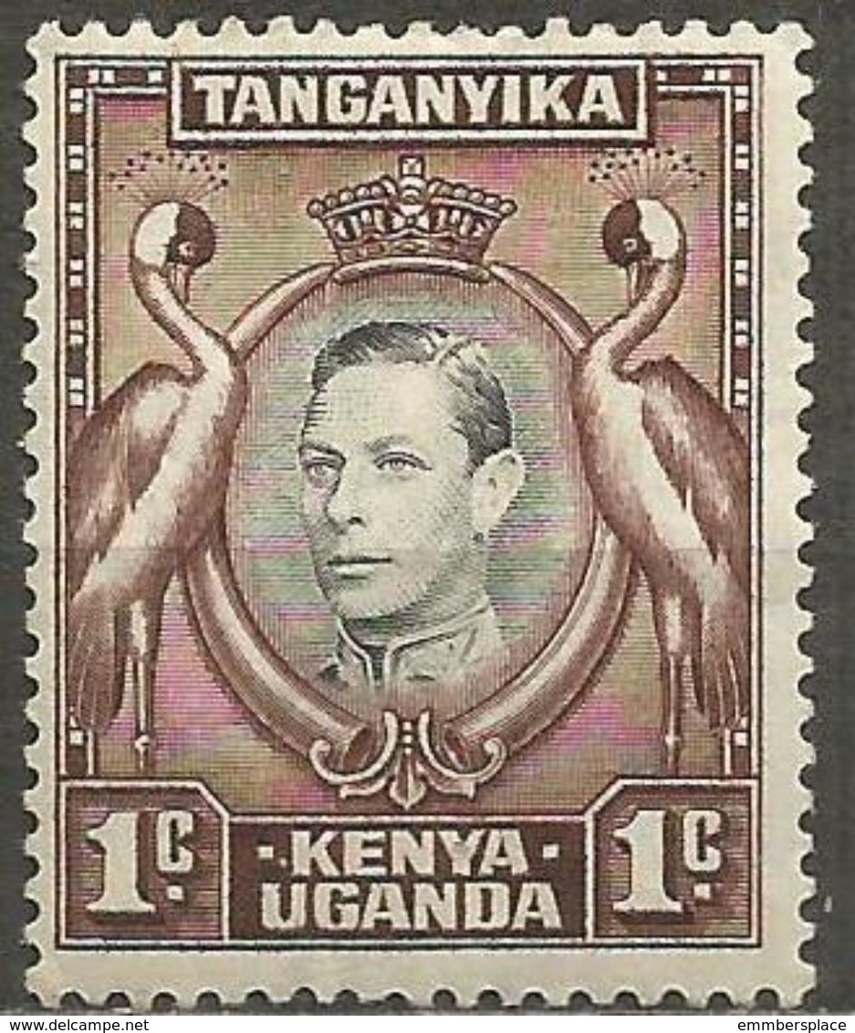 K.U.T  - 1938 Crowned Cranes 1c MLH *   SG 131a - Kenya, Uganda & Tanzania