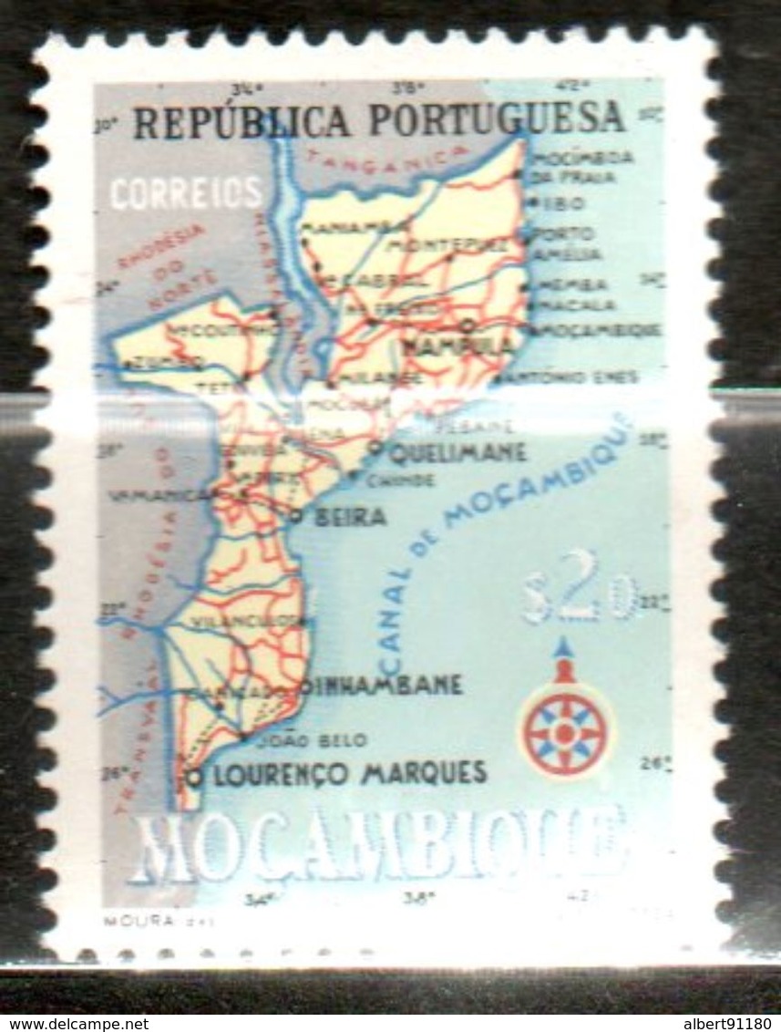 MOZANBIQUE  Carte 1954 N° 343 - Mozambique