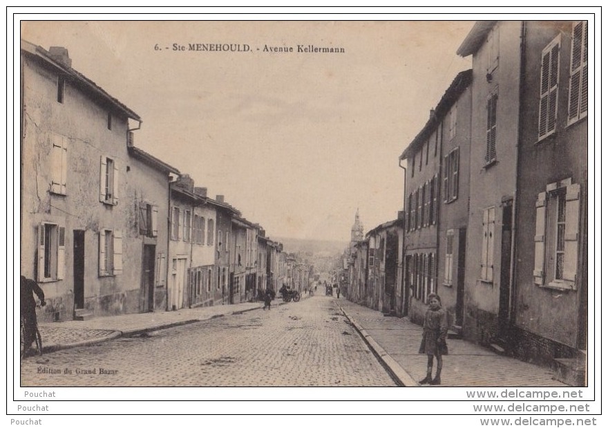 51) SAINTE MENEHOULD - Avenue Kellermann  - (animée) - Sainte-Menehould