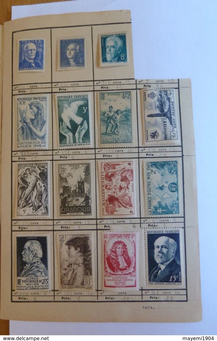 Petit Album Contenant 71 Timbres FRANCE Neufs * Sous Charnières - Other & Unclassified