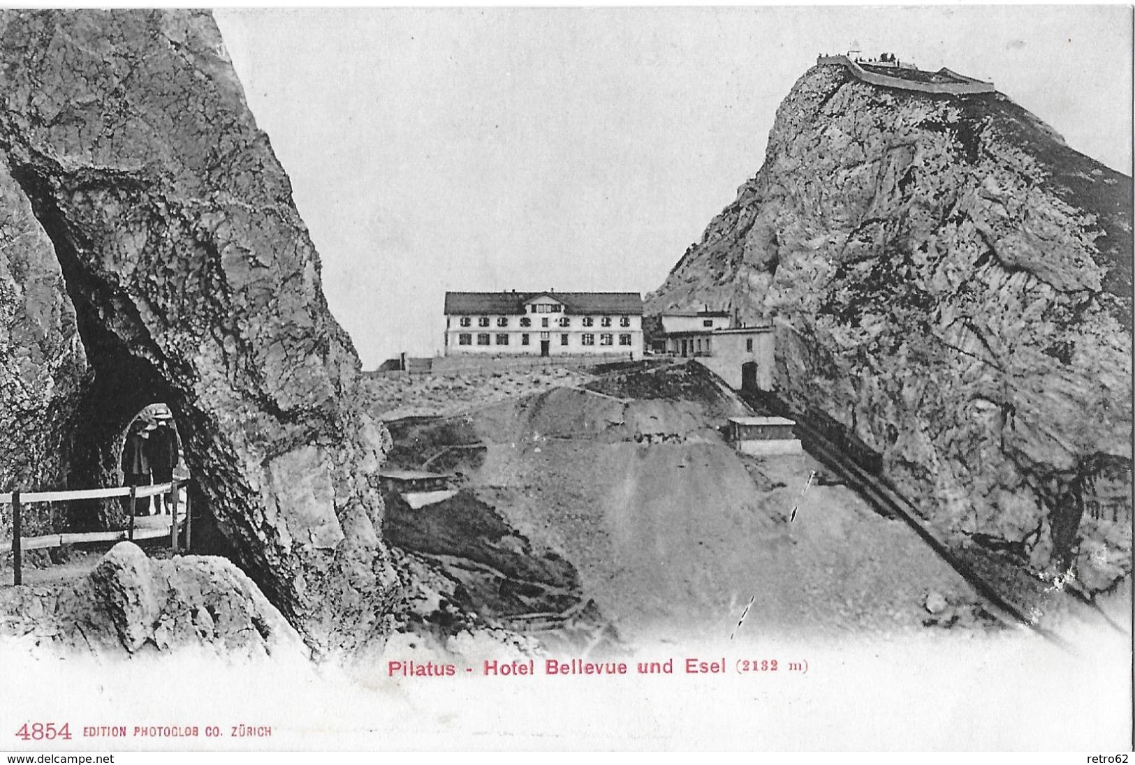 PILATUS KULM → Hotel Mit Der Eselspitze, Ca.1910 - Autres & Non Classés