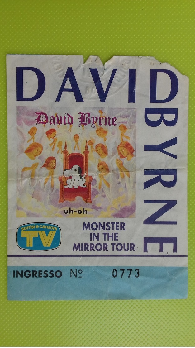 Biglietto Concerto DAVID BYRNE - Monster In The Mirror Tour - Concert Tickets