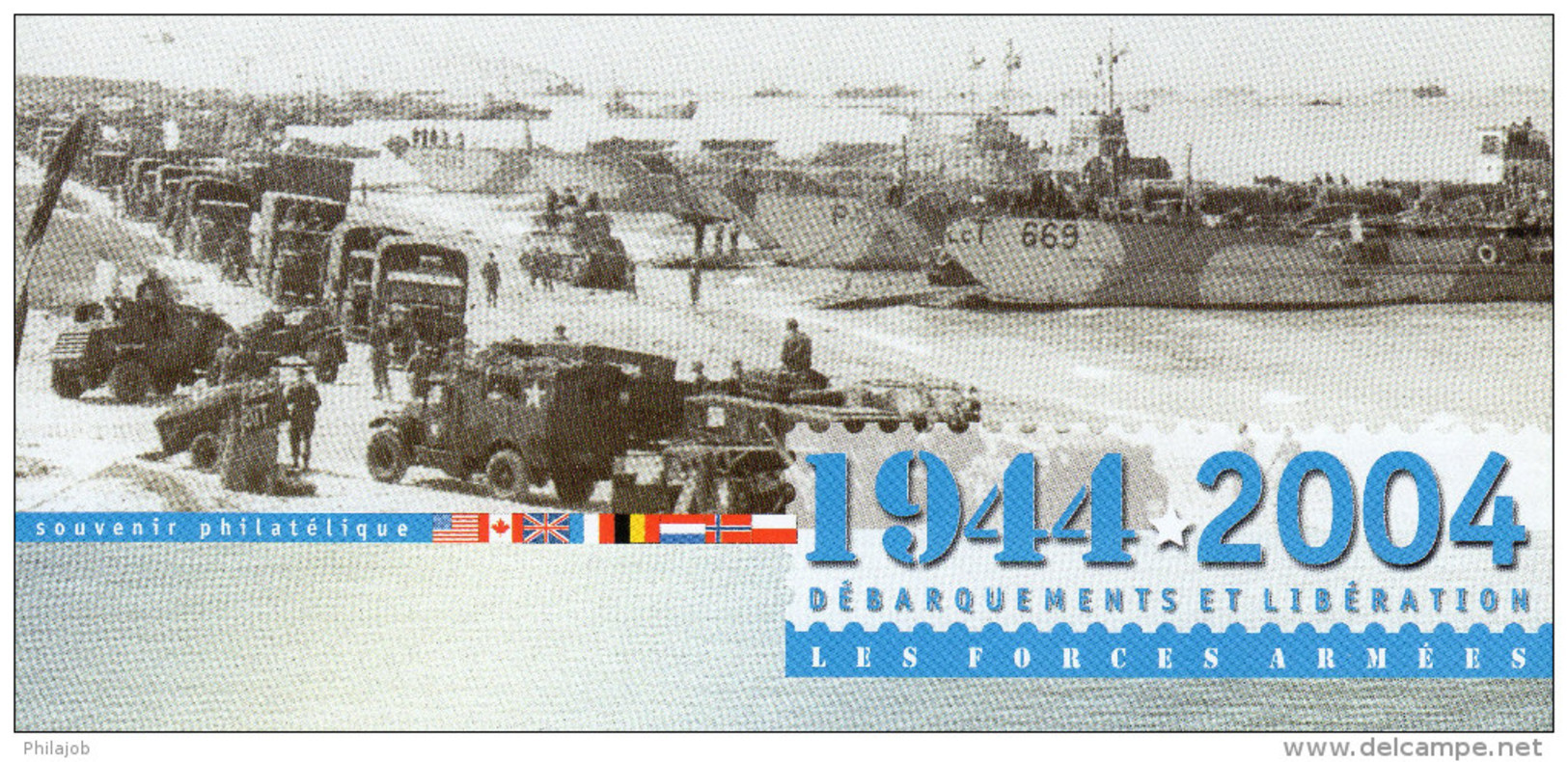 Souvenir Philatélique 1er Jour De 2004 "  LES FORCES ARMEES DE LA LIBERATION / DE GAULLE " N° YT 3675. FDC - De Gaulle (General)