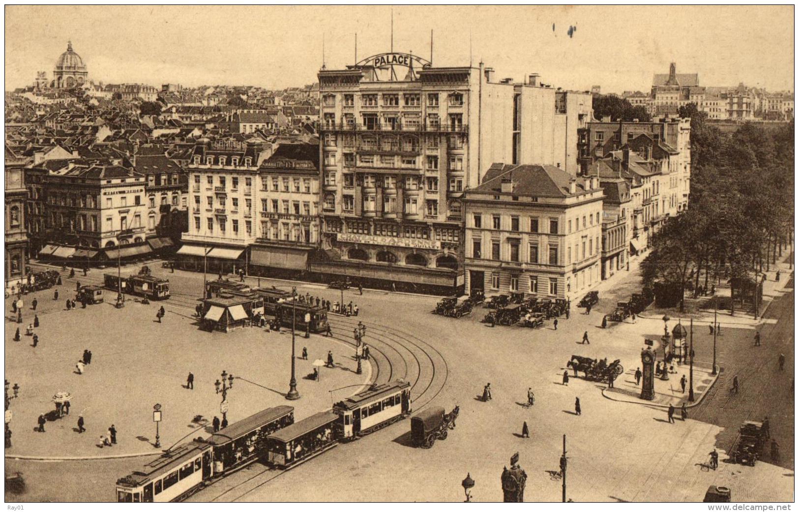 BELGIQUE - BRUXELLES - Place Royale Et Boulvevard Botanique. (Spécimen). - Marktpleinen, Pleinen